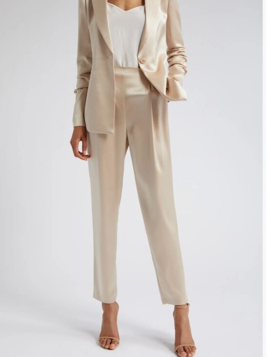Alice + Olivia Pants - ALICE + OLIVIA JESSIE SLIM SATIN PANTS WOMENS SIZE 8